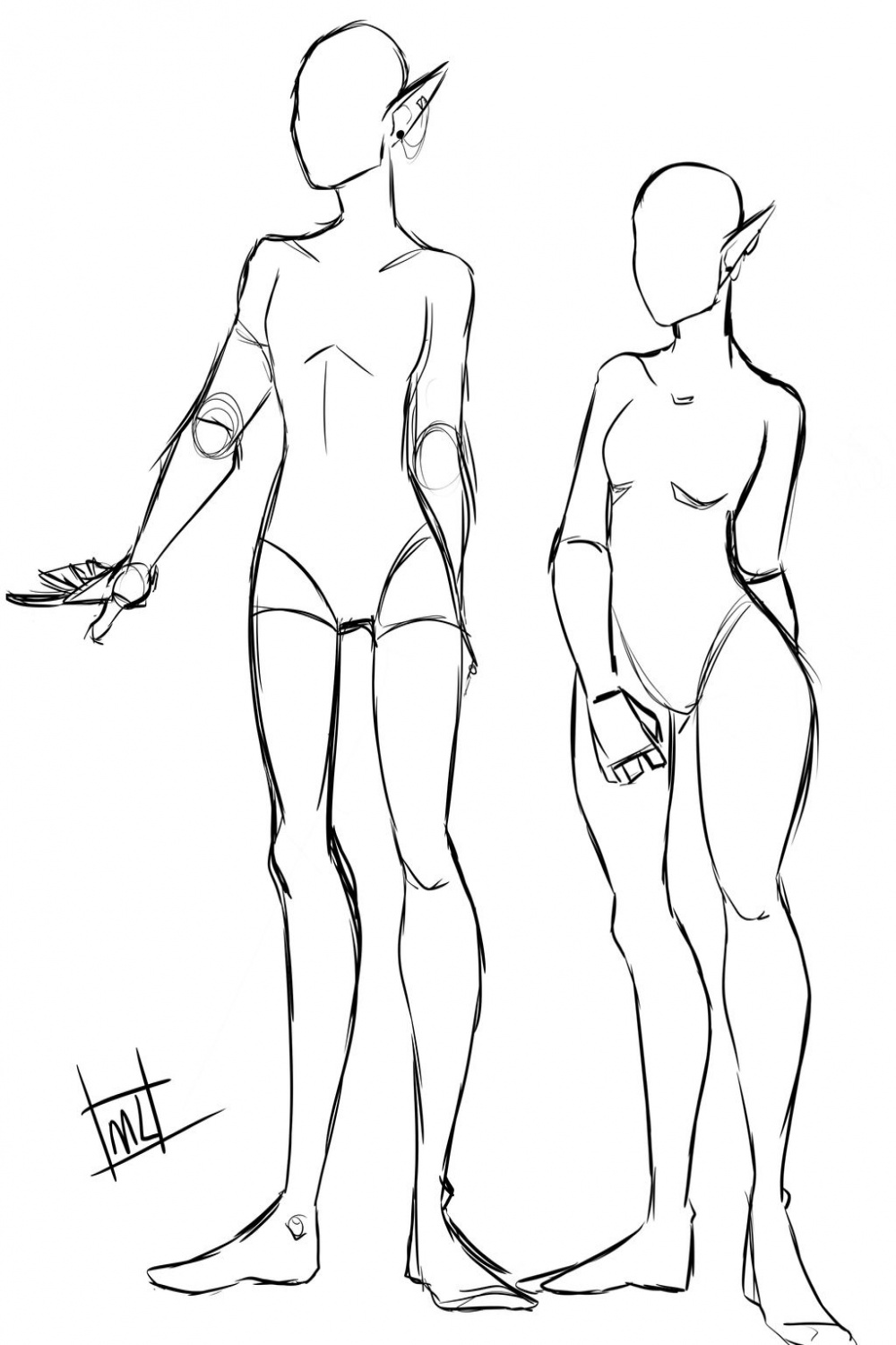 Elf Bases by clockworkRibcage on DeviantArt