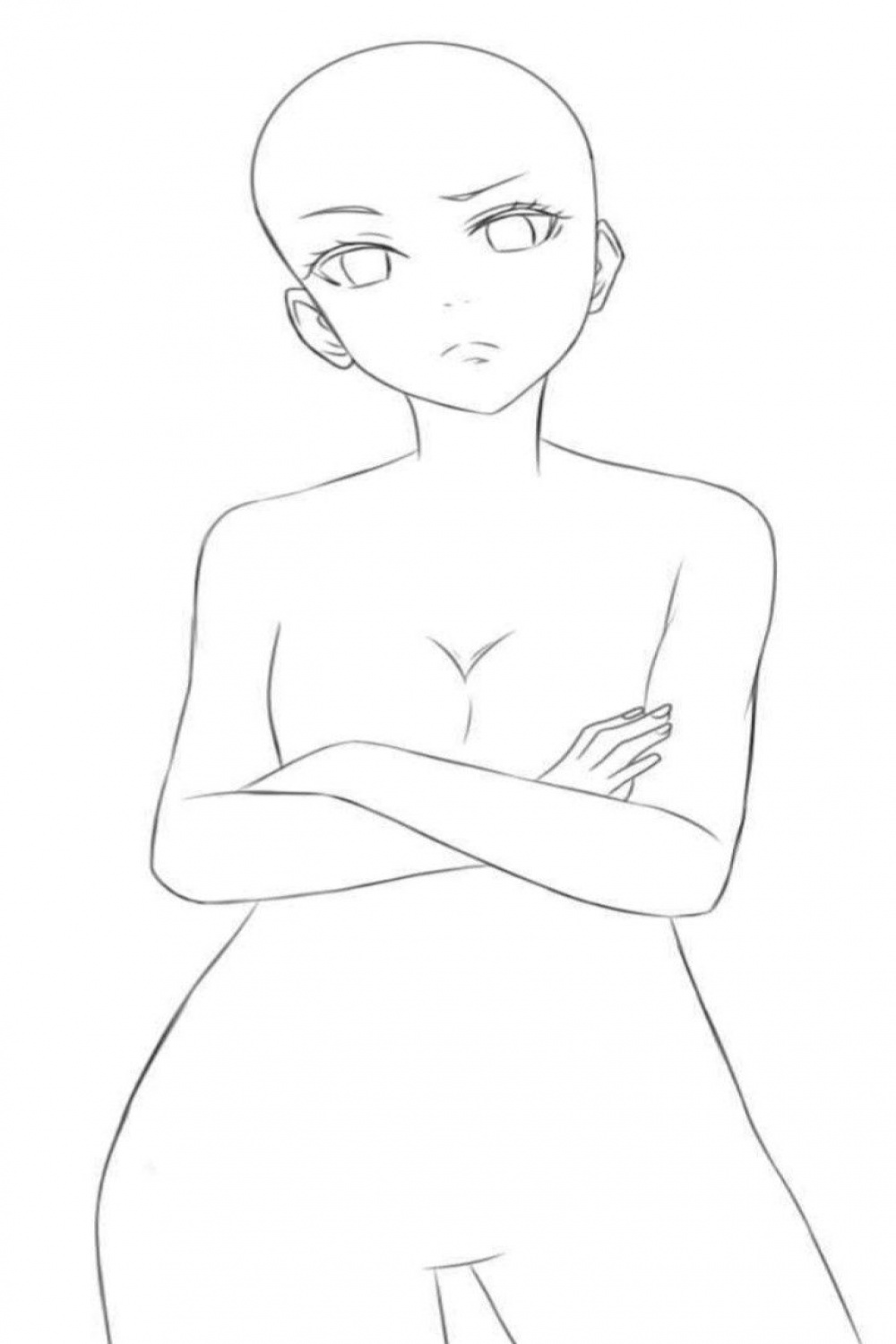 Esboço de anime  Body base drawing, Body drawing tutorial, Anime