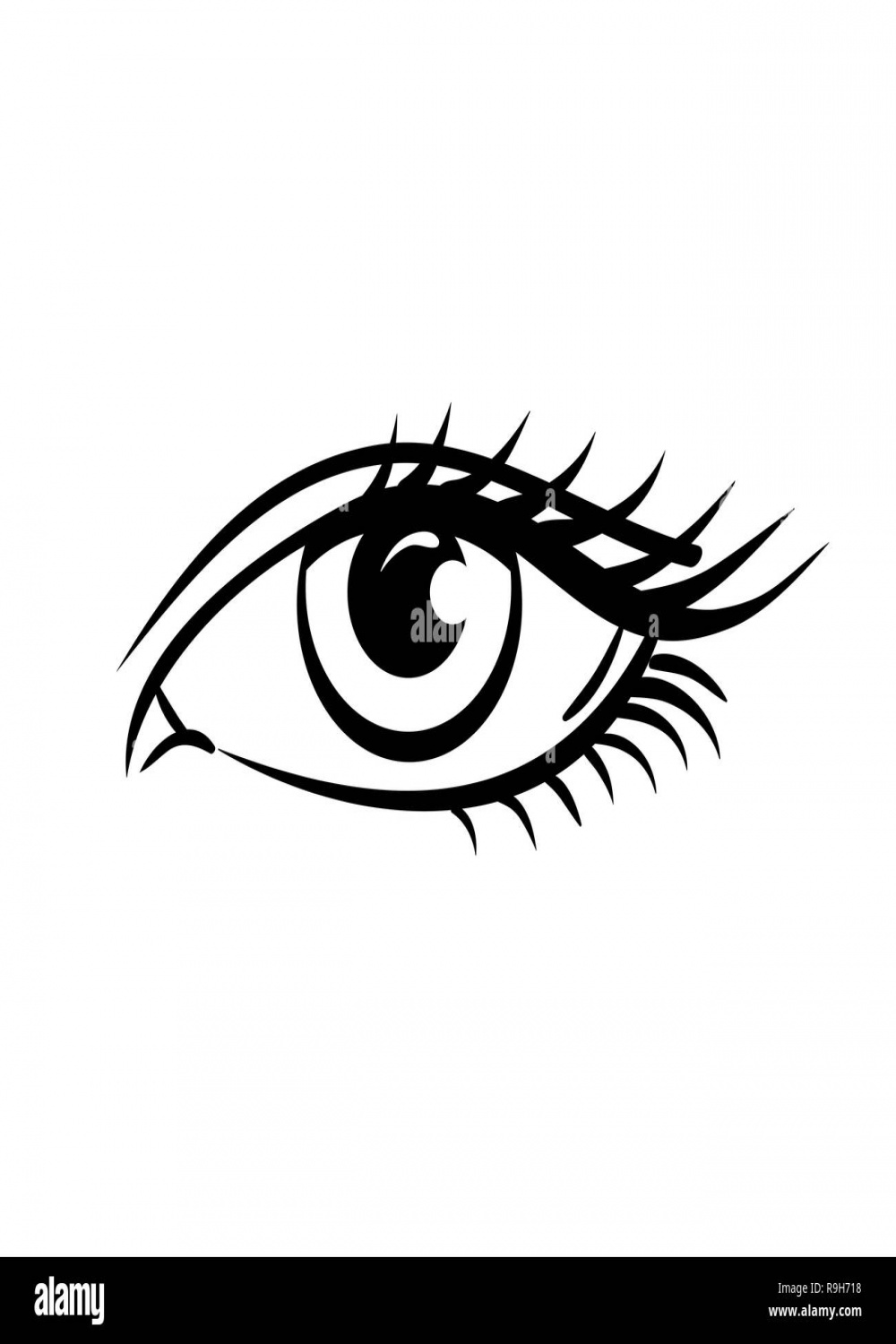 Eye logo Black and White Stock Photos & Images - Alamy