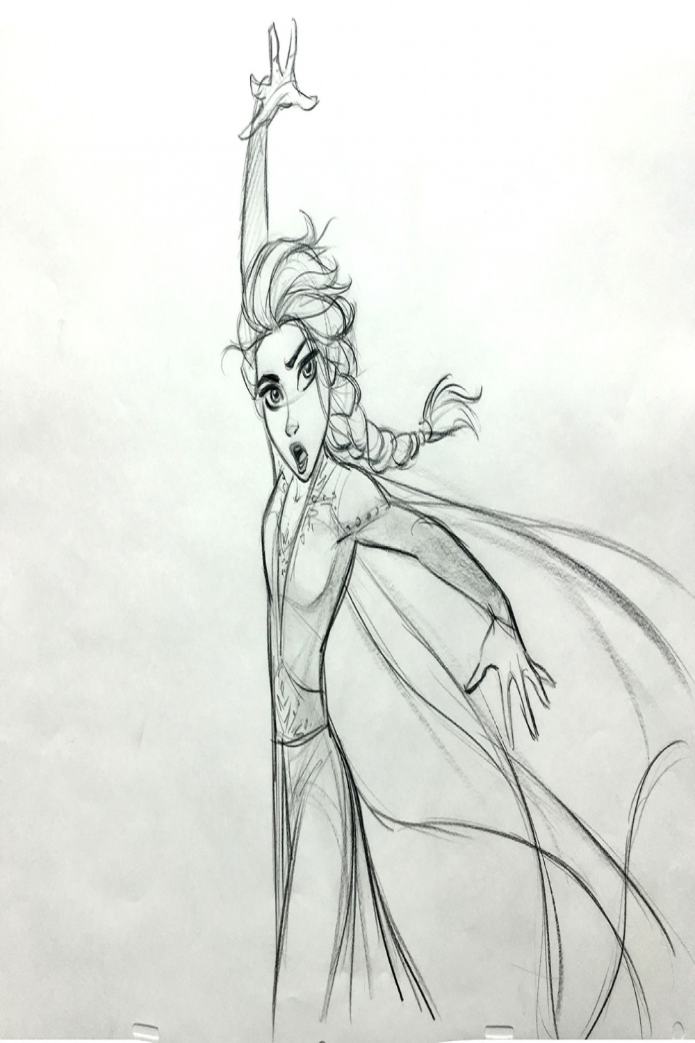 Fabulous concept art images with Elsa in action from Frozen