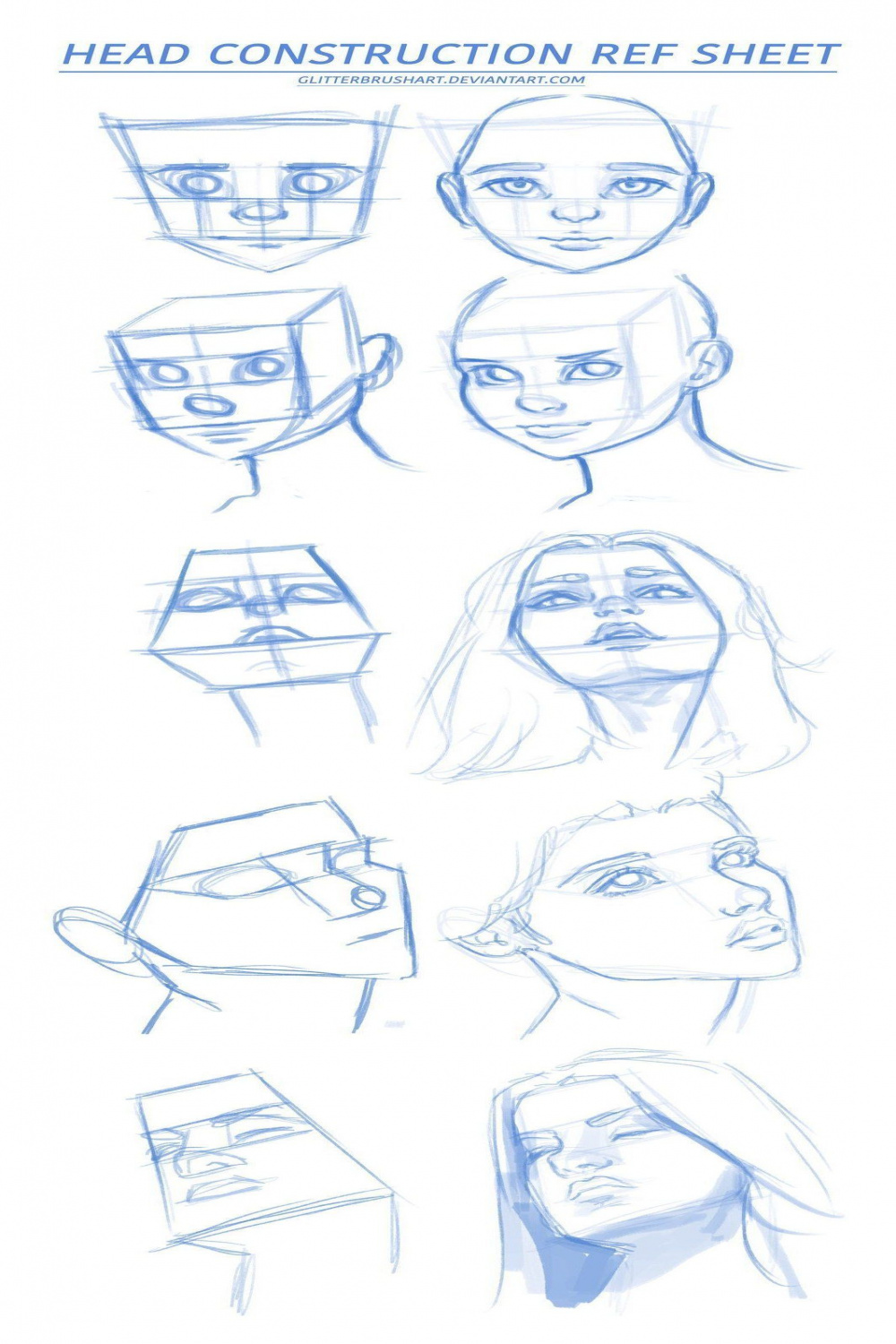 / #face #reference Comics and cartoons #shapes #drawing #female