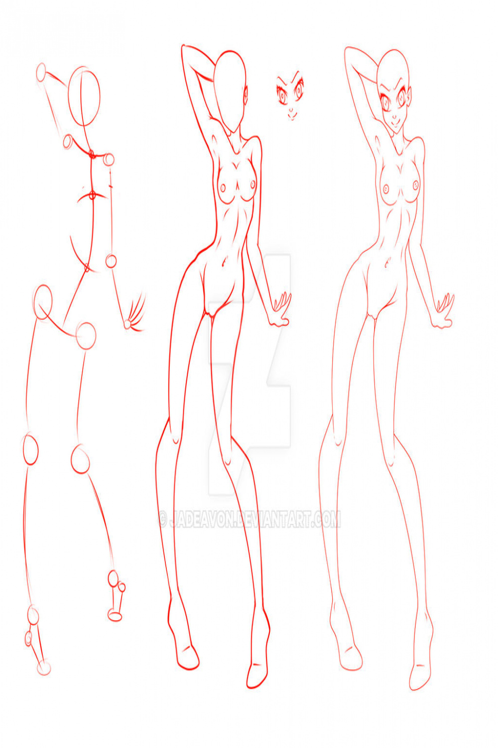 Fashion Design base  - Step by Step by jadeavon on DeviantArt