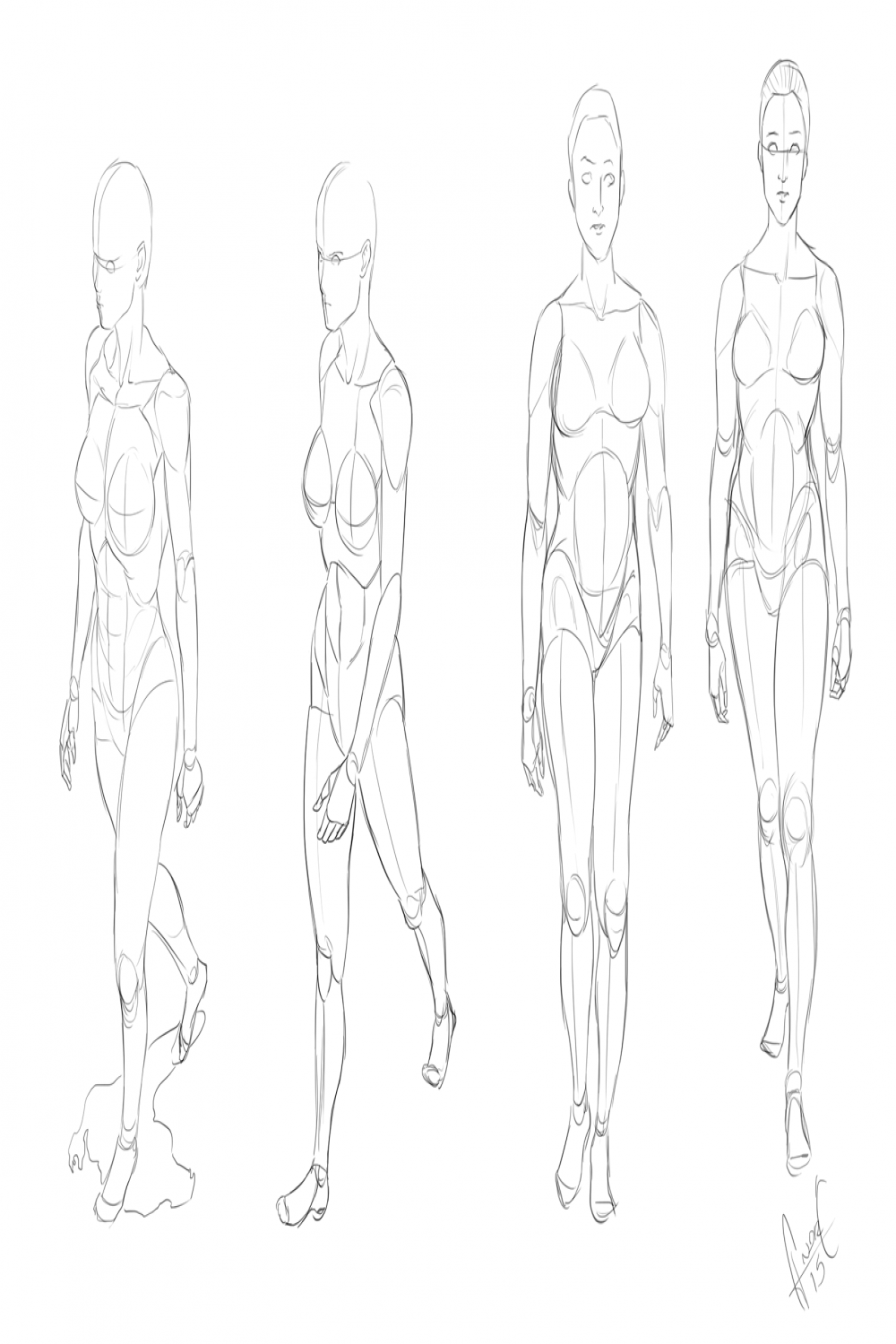 Female walking Reference  Drawing poses, Drawings, Figure drawing