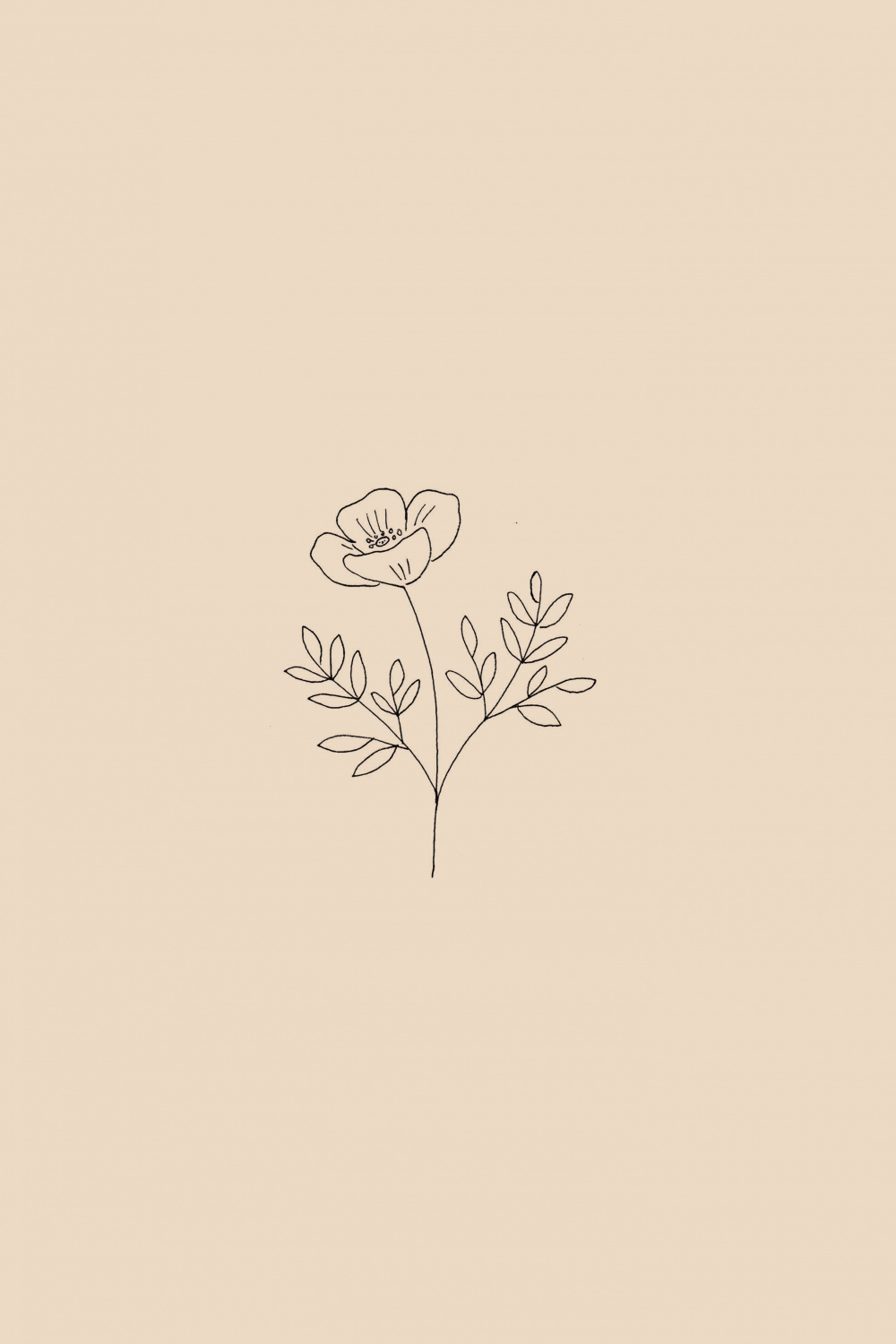 Flower drawing  Flower drawing, Abstract wallpaper design, Cute