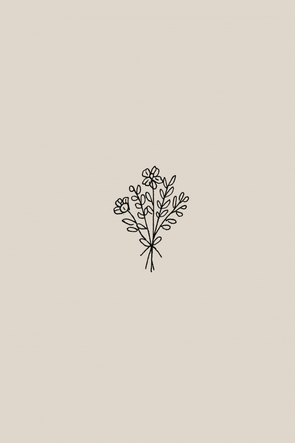 Flower drawing  Flower drawing, Vintage flowers wallpaper