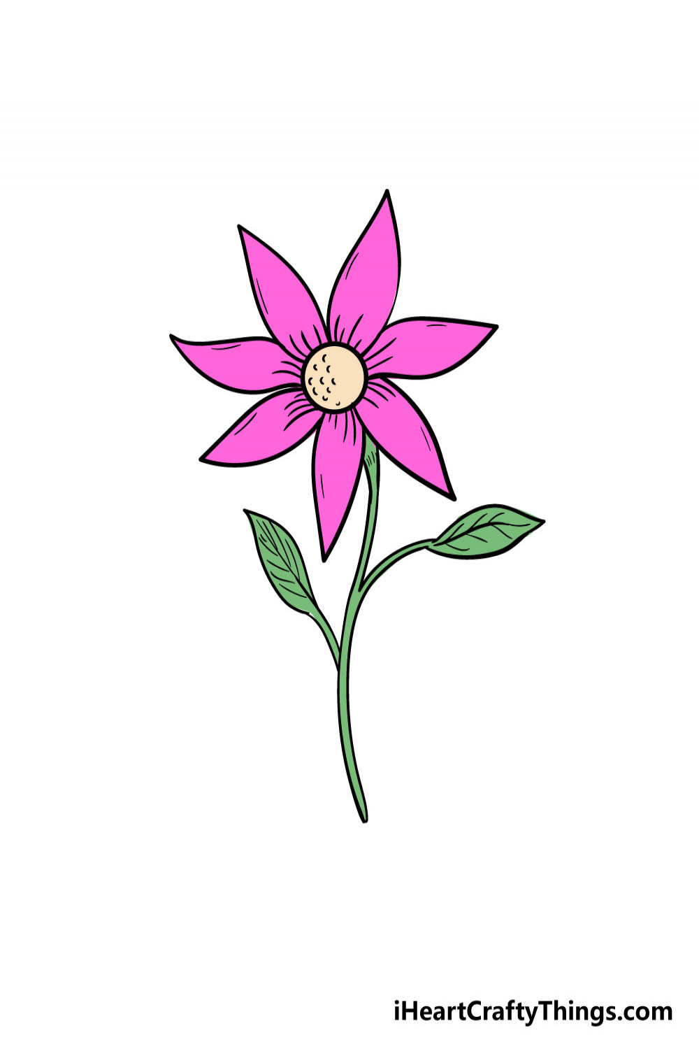 Flower Drawing - How To Draw A Flower Step By Step!