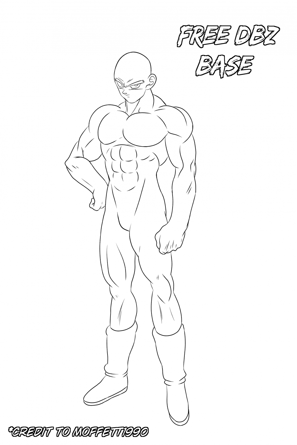 Free DBZ male base by Moffett on DeviantArt
