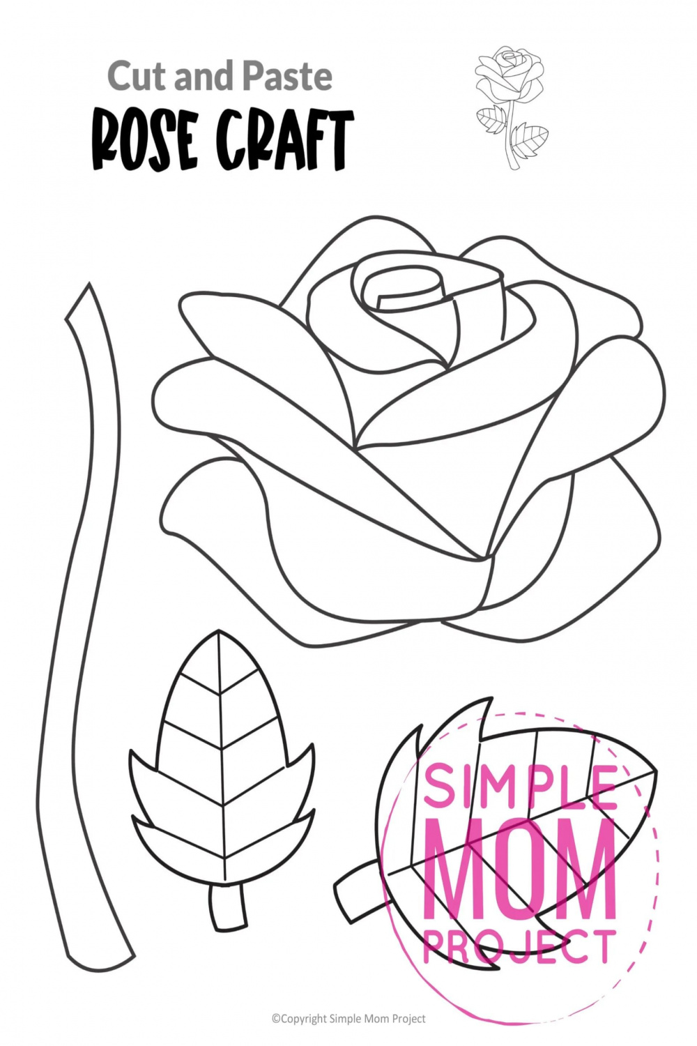 Rose Drawing Kindergarten