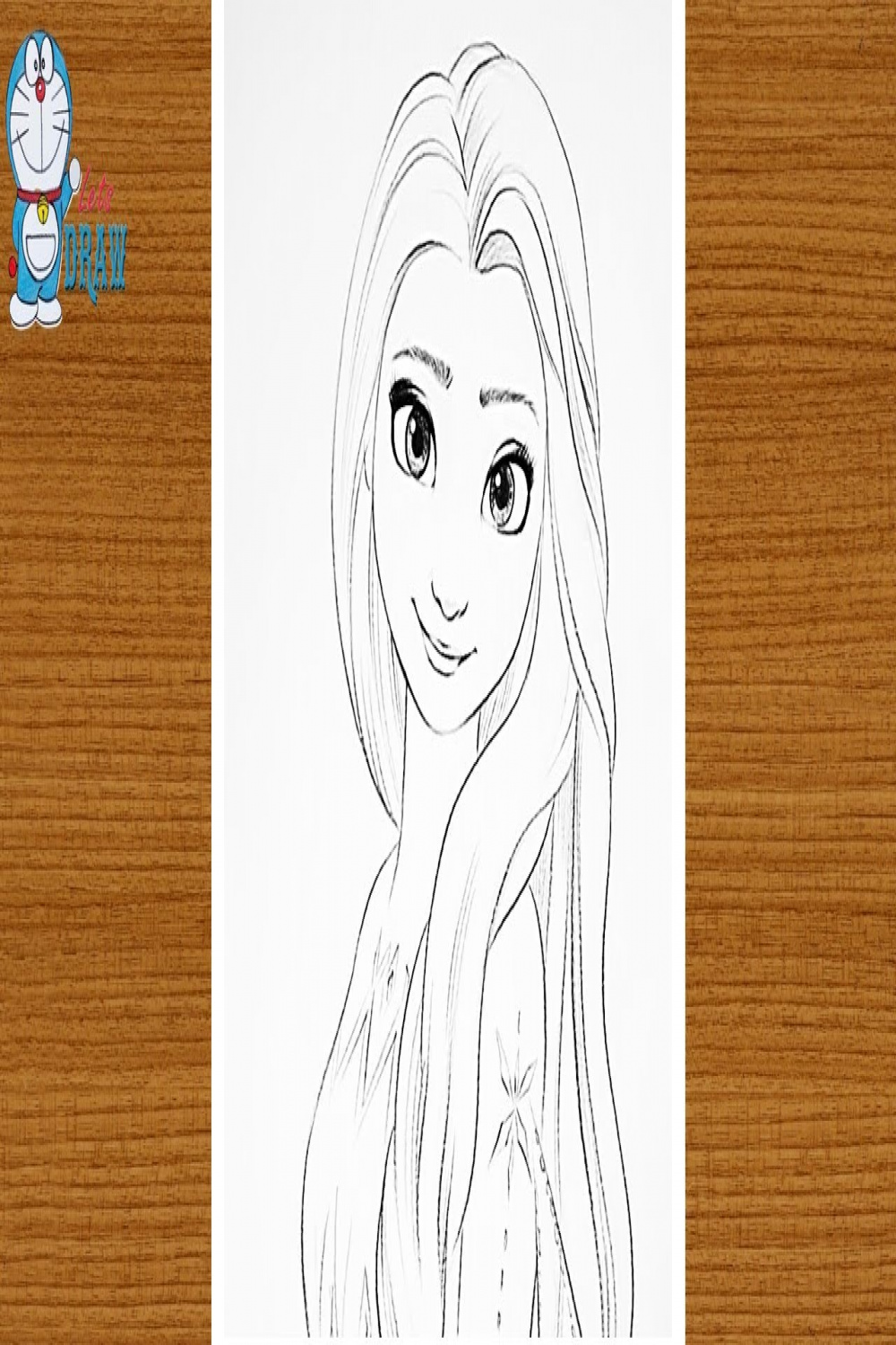 frozen  Elsa drawing the sketch in easy wayoutline art masterdrawing  tutorial