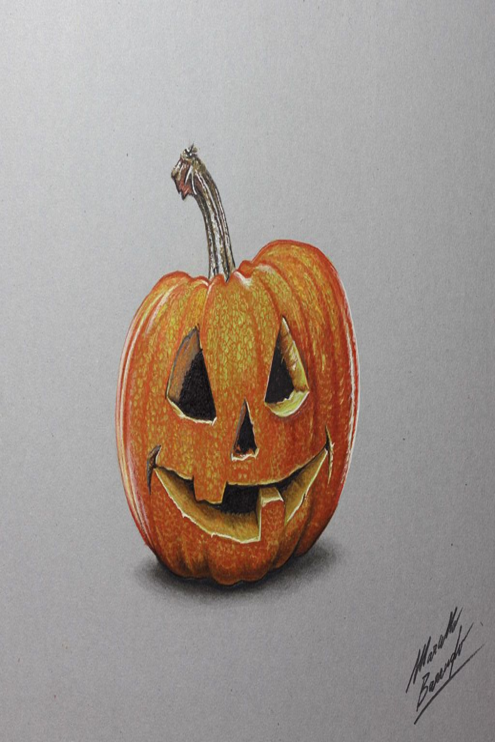 Get Inspired by This Incredible Halloween Carved Pumpkin Drawing