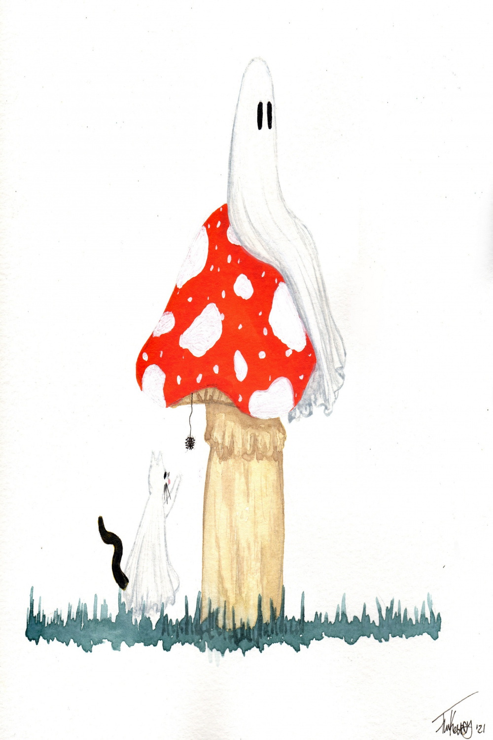 Ghost Mushroom - Flukelady