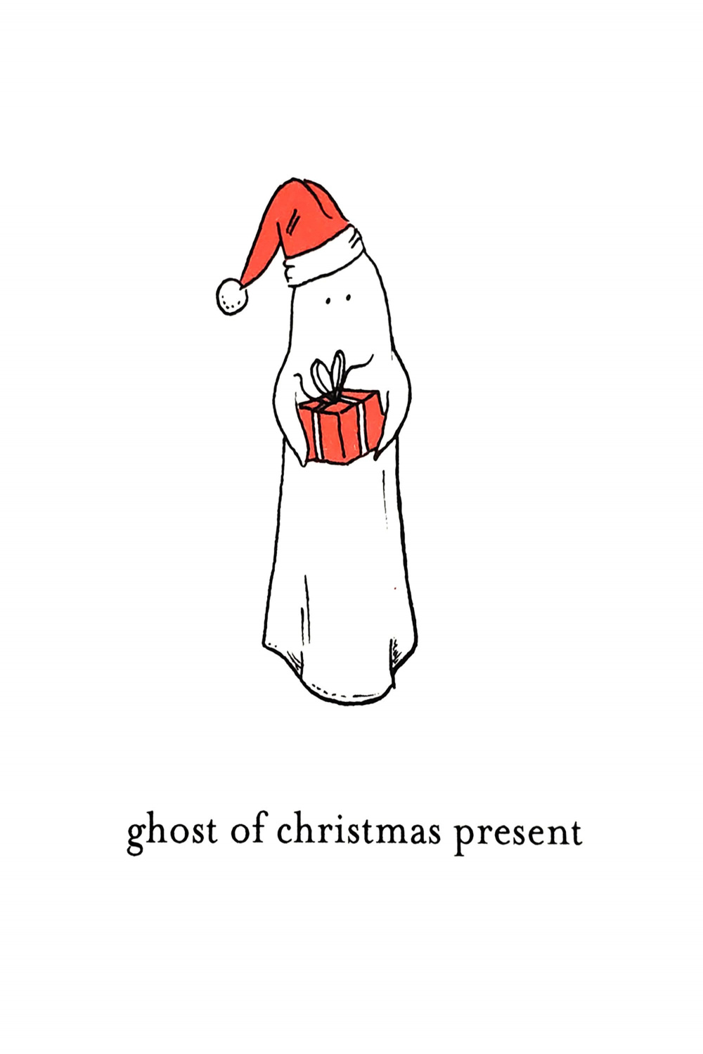 Ghost of Christmas Present / Ghost Christmas Card - Etsy