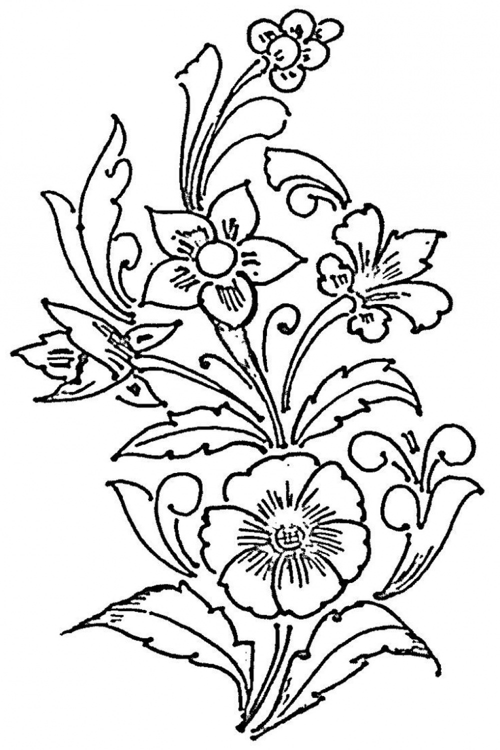 Glass painting patterns, Glass painting designs, Simple flower drawing