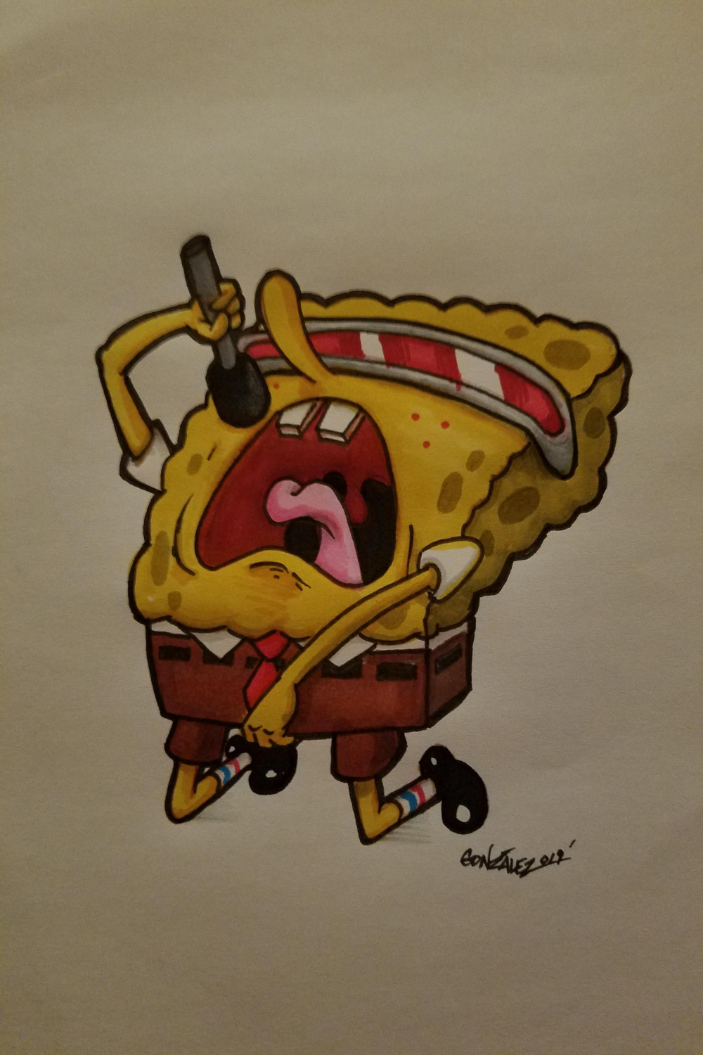 Goofy Goober!!!! Arteza alcohol markers on newsprint