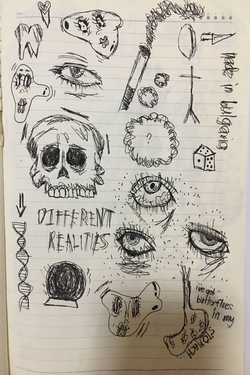 grunge #doodle #drawing #skull  Book drawing, Hand doodles