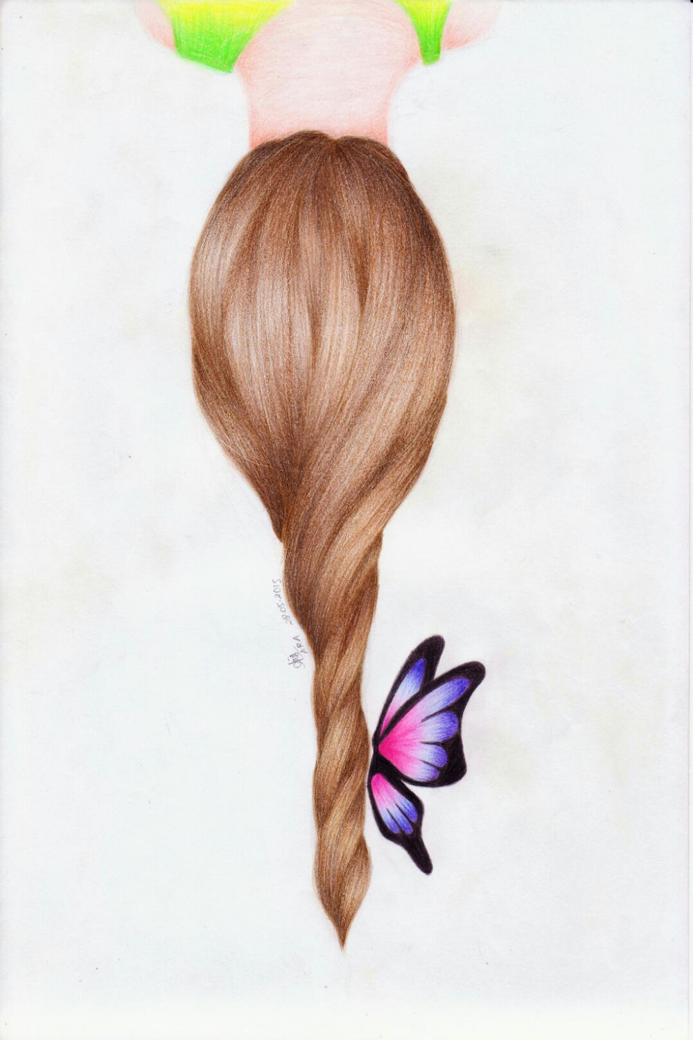 Hair Drawing : Upside Down by AnnisaArtha on DeviantArt