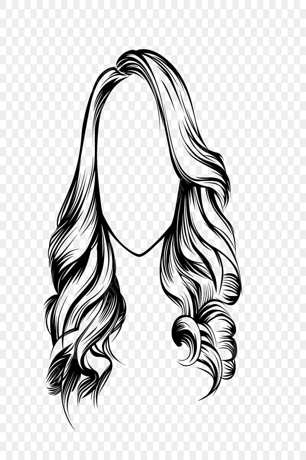 Hair Vector PNG, Vector, PSD, and Clipart With Transparent