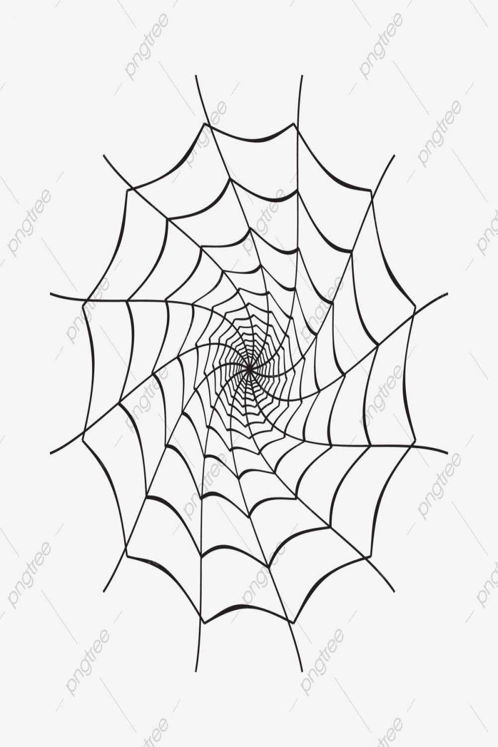 Halloween d Style Round Shape Black Color Spider Web Png Element
