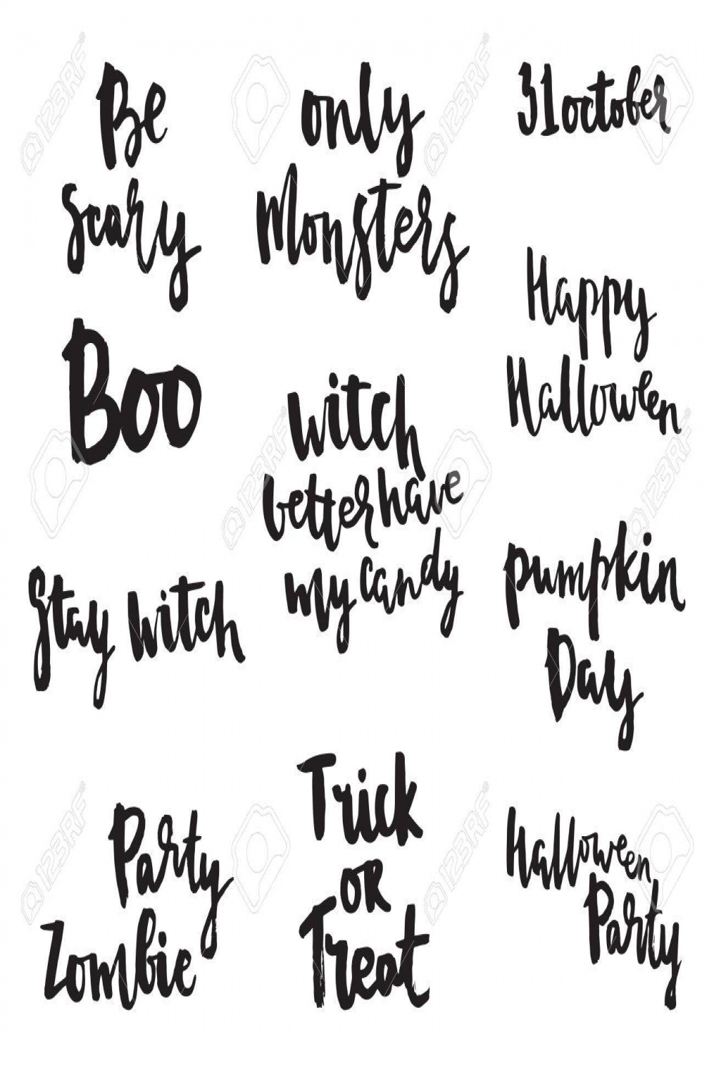 Halloween Lettering Quotes