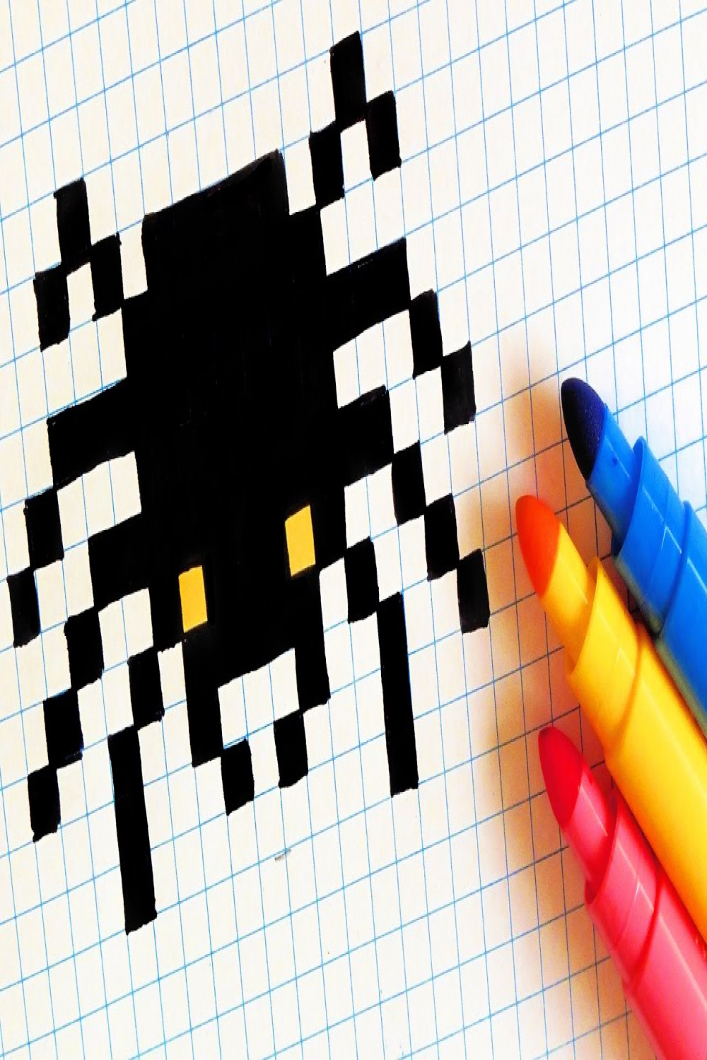 Halloween Pixel Art - How To Draw Spider #pixelart  Beading