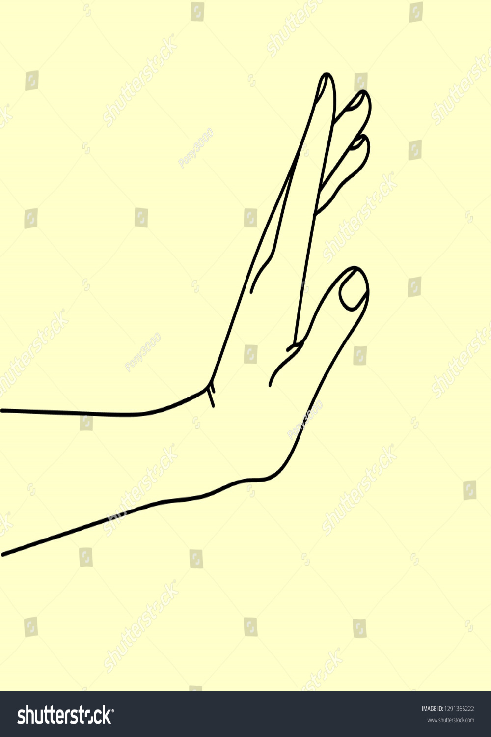 Hand Drawing Side Stop: Stock-Vektorgrafik (Lizenzfrei)