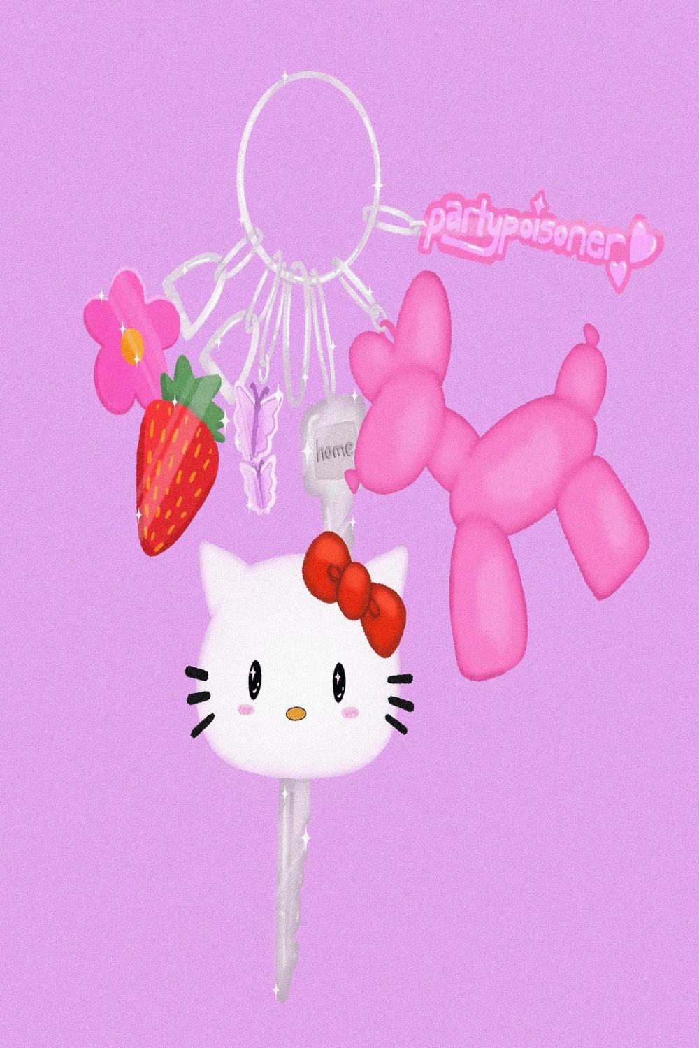 hello kitty keychain drawing, by me! ✨ ig: partypoisoner : r/YK