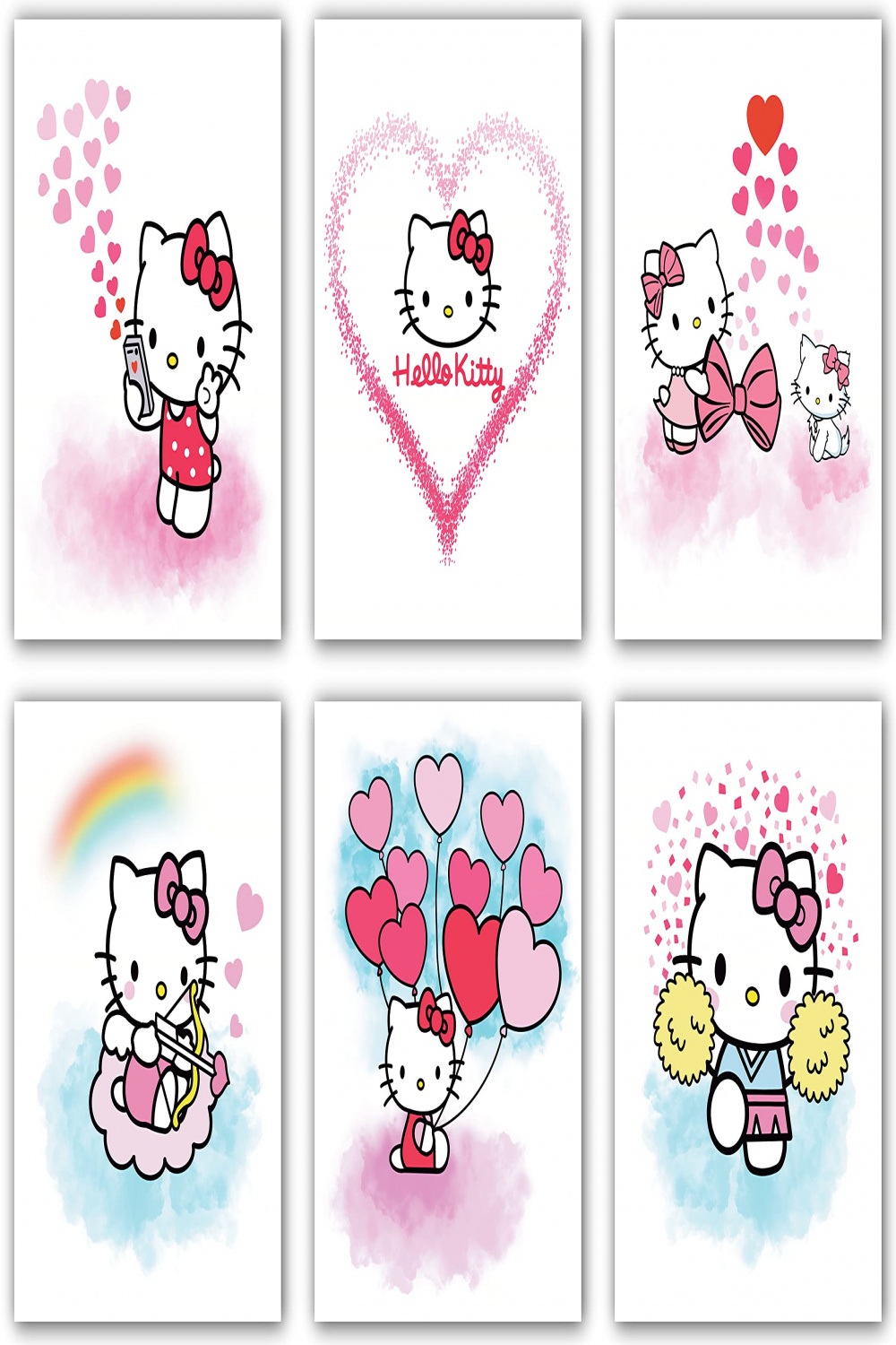 Hello Kitty Poster - Anime Posters, Hello Kitty Room Decor, Kawaii