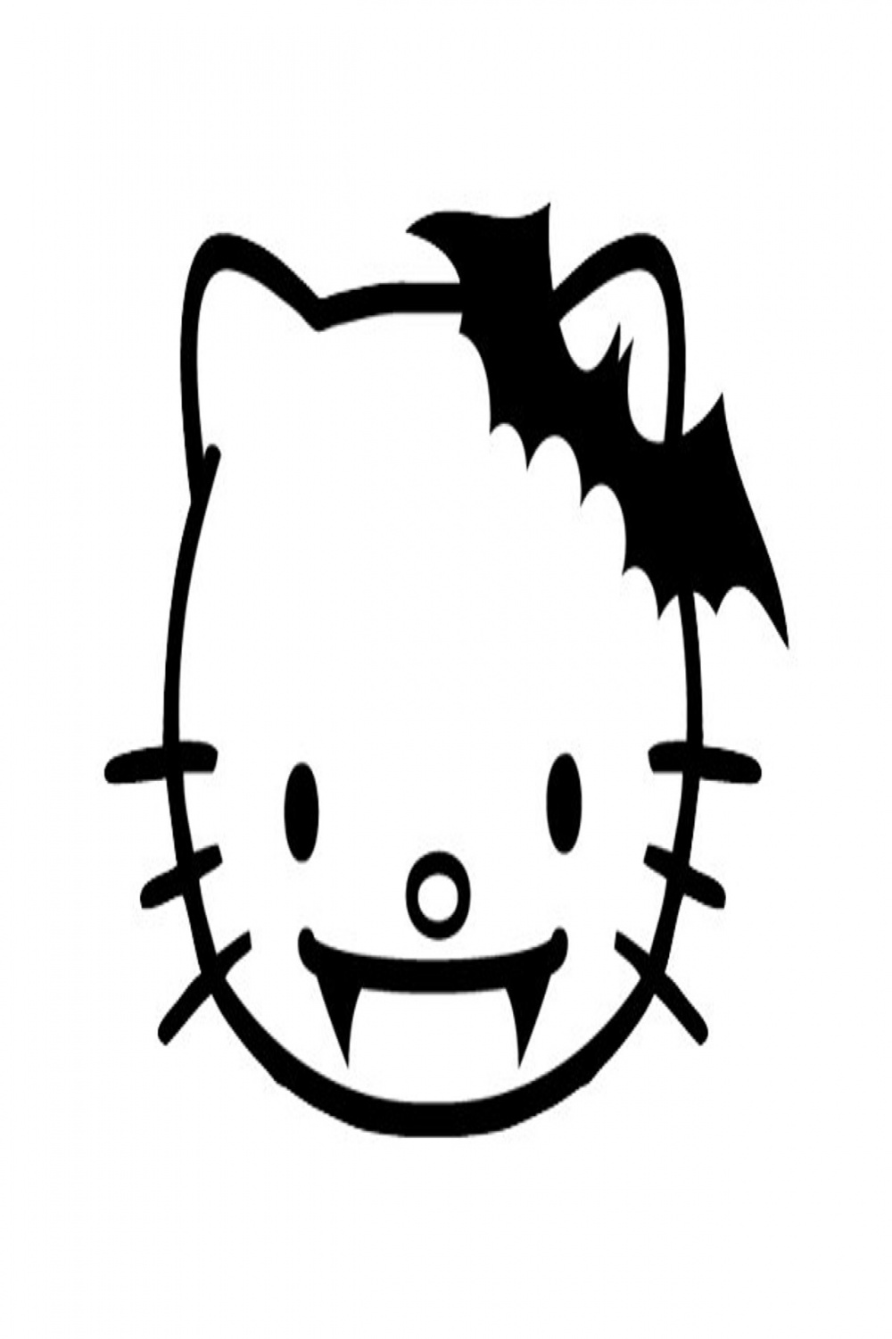 Hello Kitty Vampire Decal