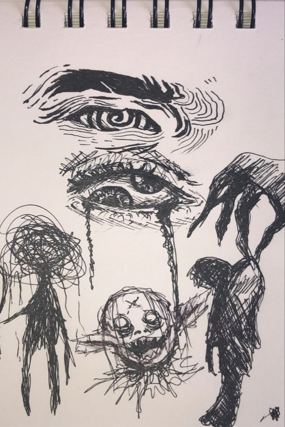 horror  Grunge art, Horror art, Art drawings sketches