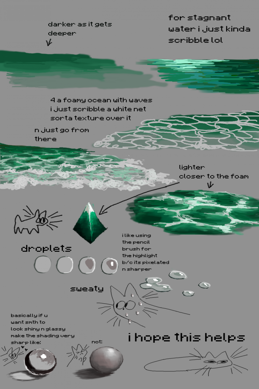 How to Art — Water tutorial by POLYCHAETE
