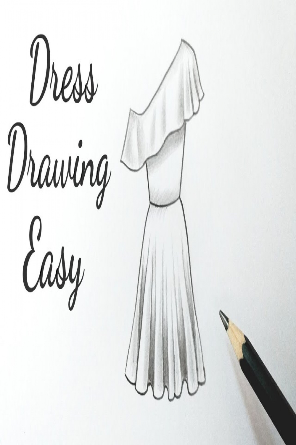 How to draw a beautiful girl dress drawing design easy Fashion illustration  dresses drawing