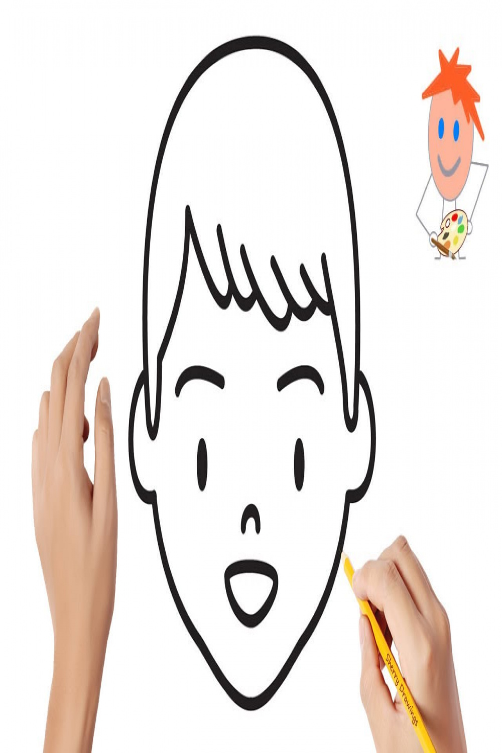 How to draw a boy face #  Easy drawings