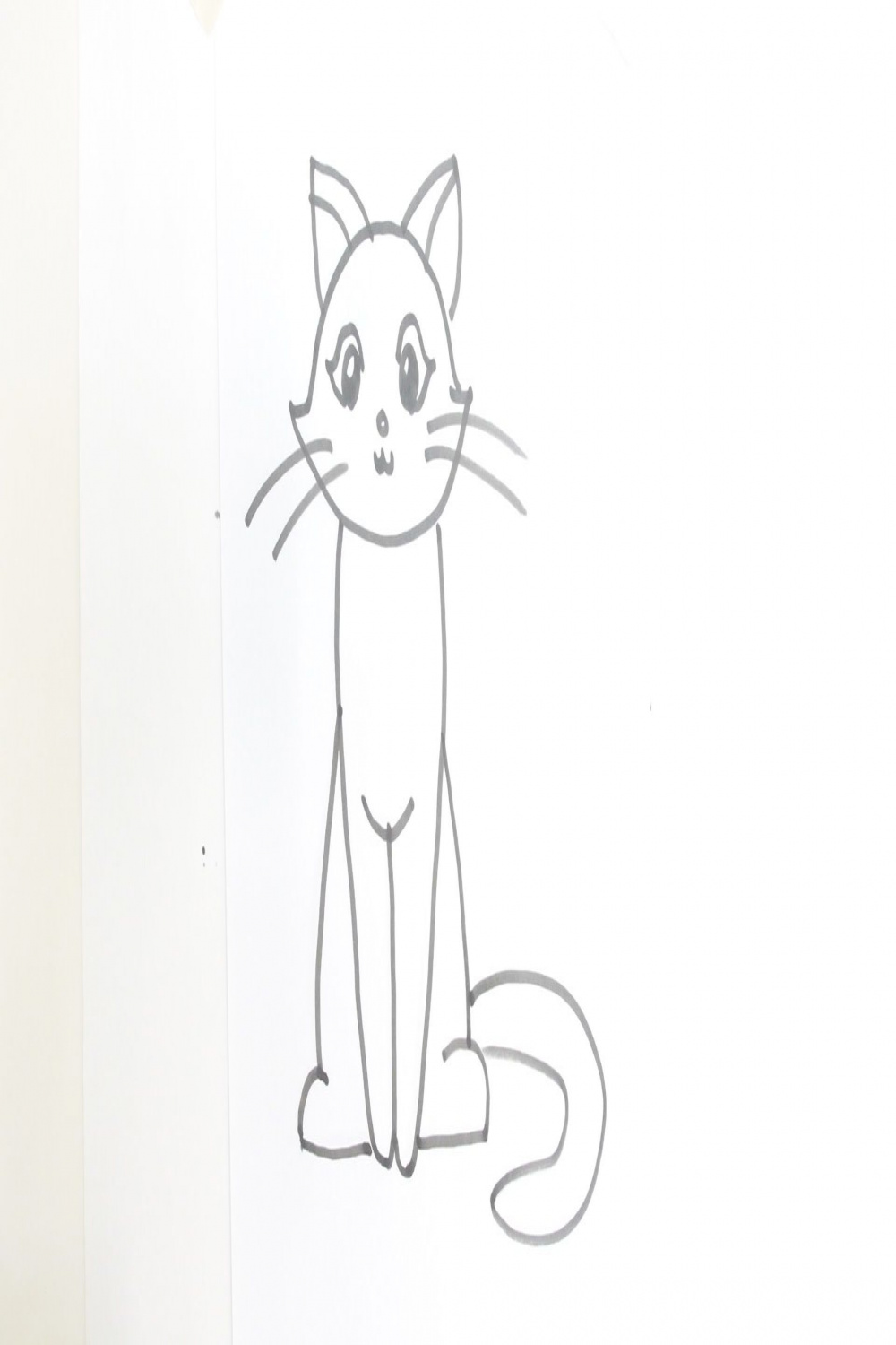 How to Draw a Cartoon Cat Sitting  Cat face drawing, Cartoon cat drawing,  Cartoon drawings