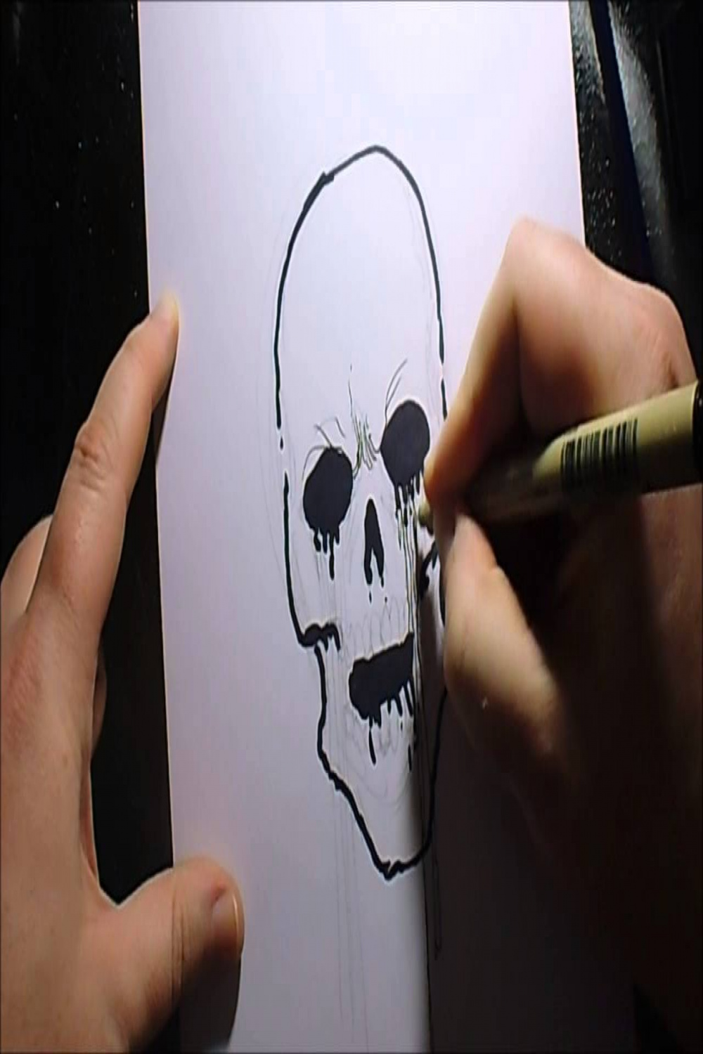 How To Draw A Creepy Skull