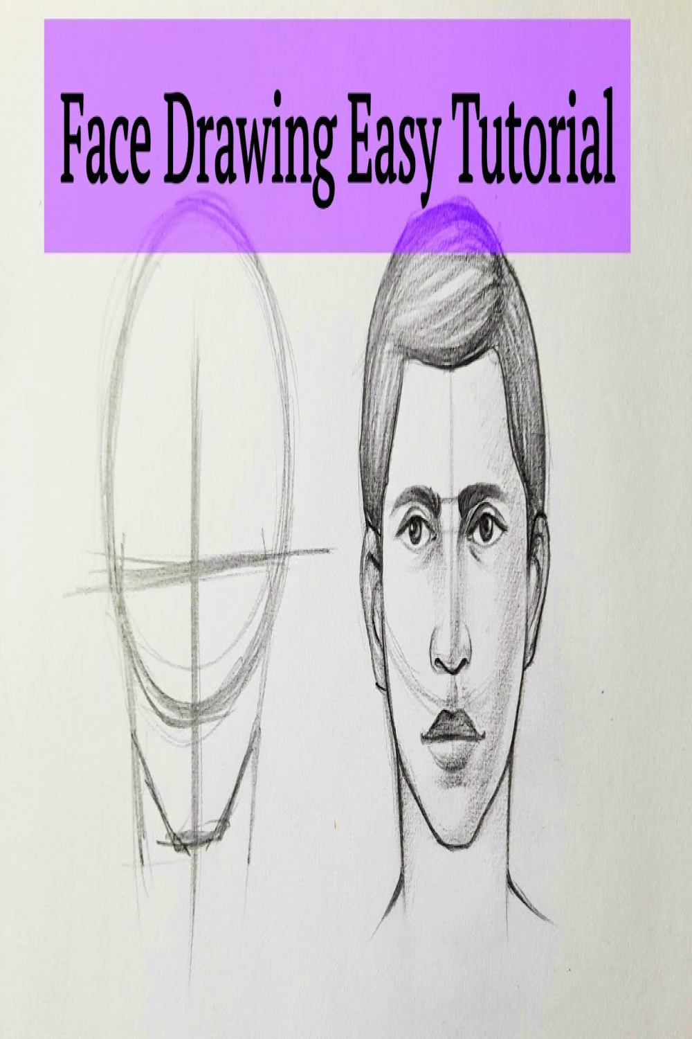 How to draw a Face easy step by step Face drawing boy tutorial for  beginners Basics with pencil easy