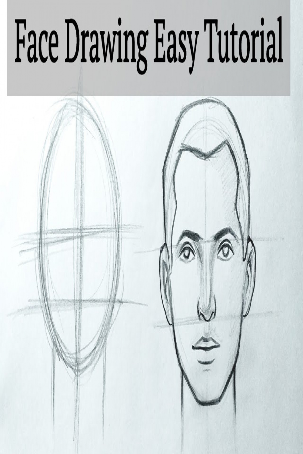 How to draw a Face easy step by step Face drawing boy tutorial for  beginners Basics with pencil easy