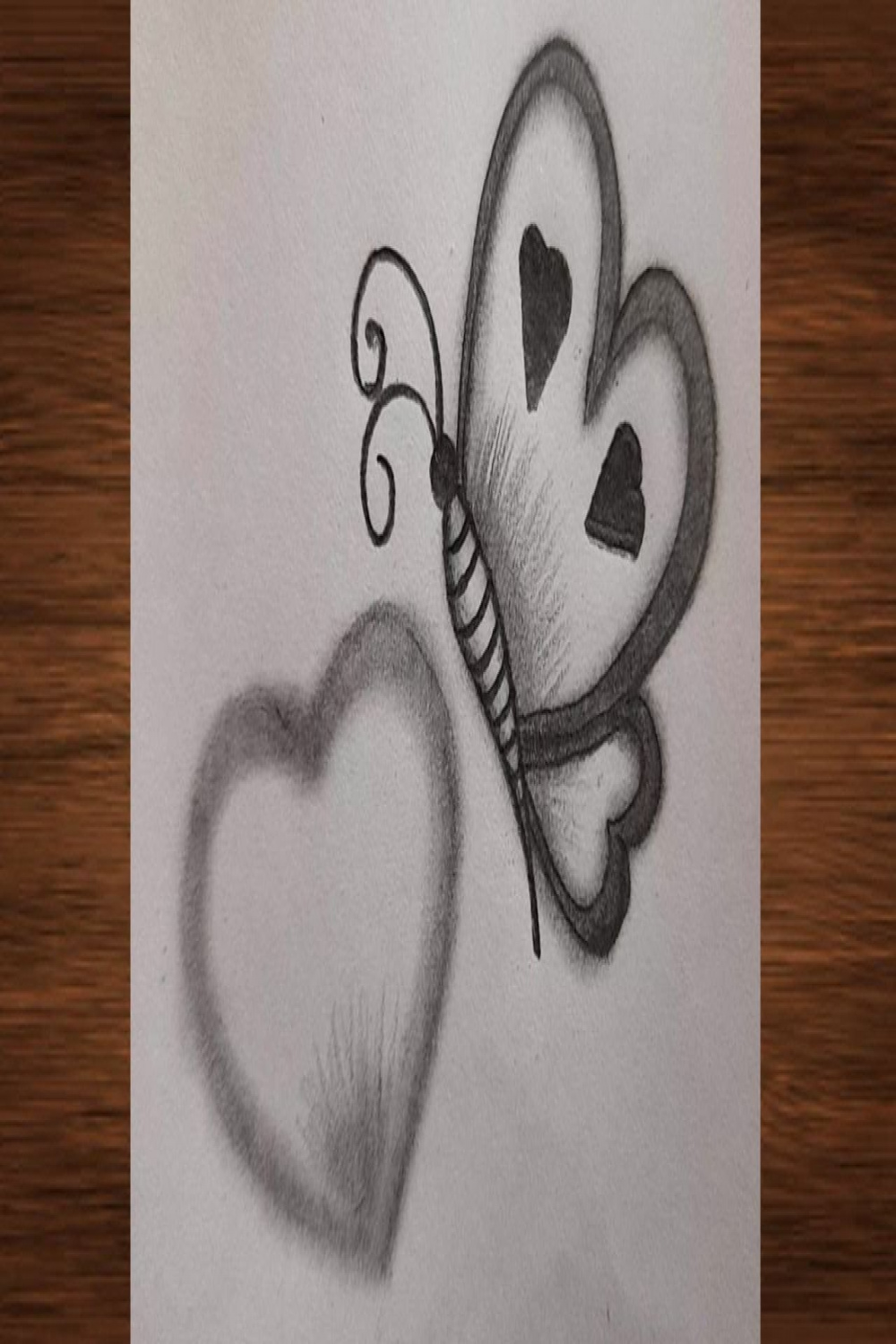 How to draw a Heart butterfly with heart  Easy drawing  @TamilNewArt