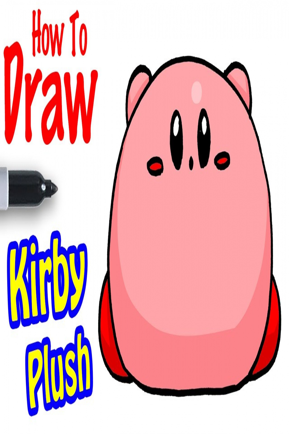 How to Draw a Kirby Plush