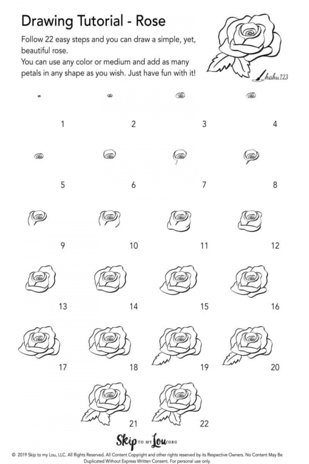 15 Easy Rose Drawing Ideas