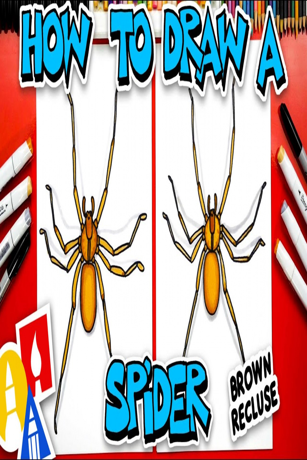 How To Draw A Spider Brown Recluse