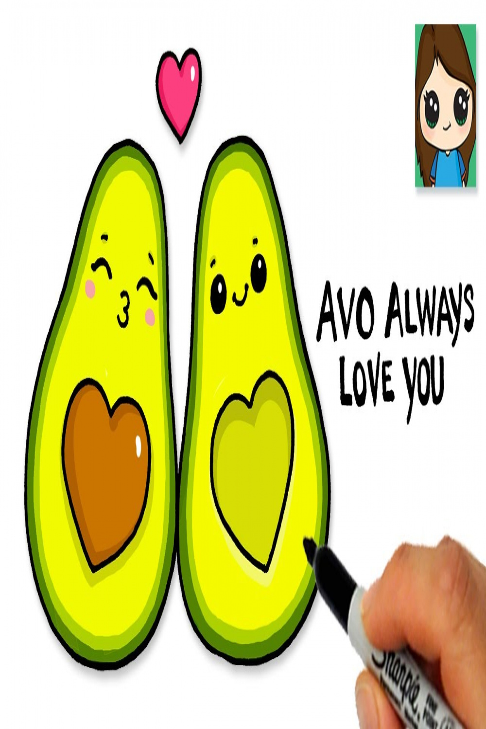 How to Draw an Avocado  Cute Pun Art