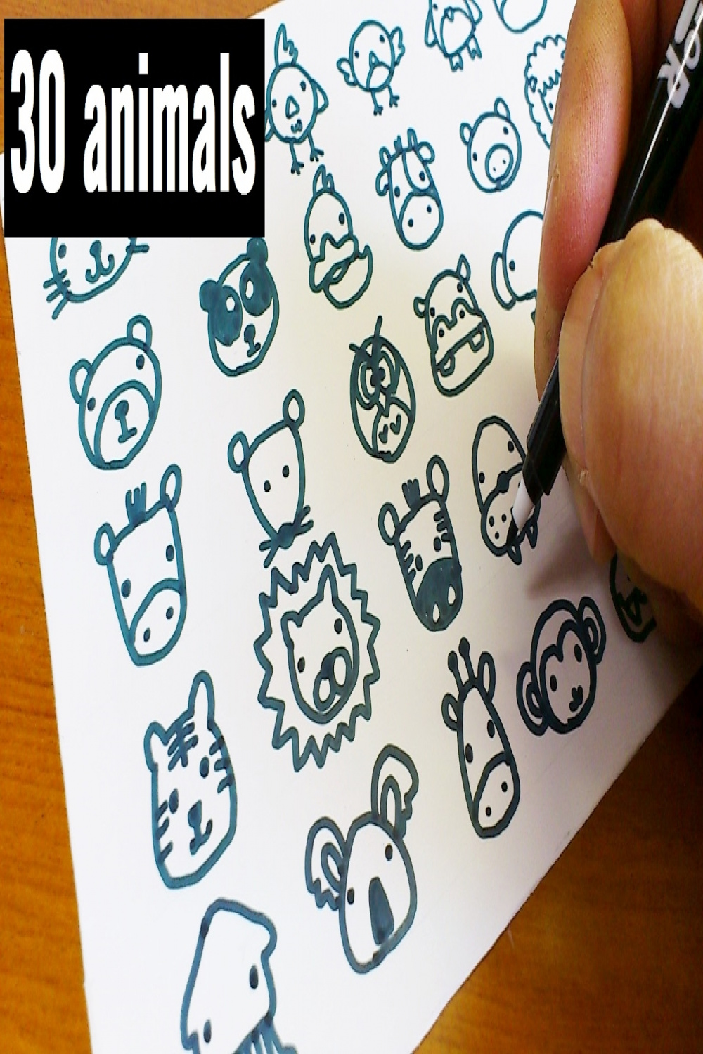 How to draw  animals cute doodle ! kawaii & easy doodle