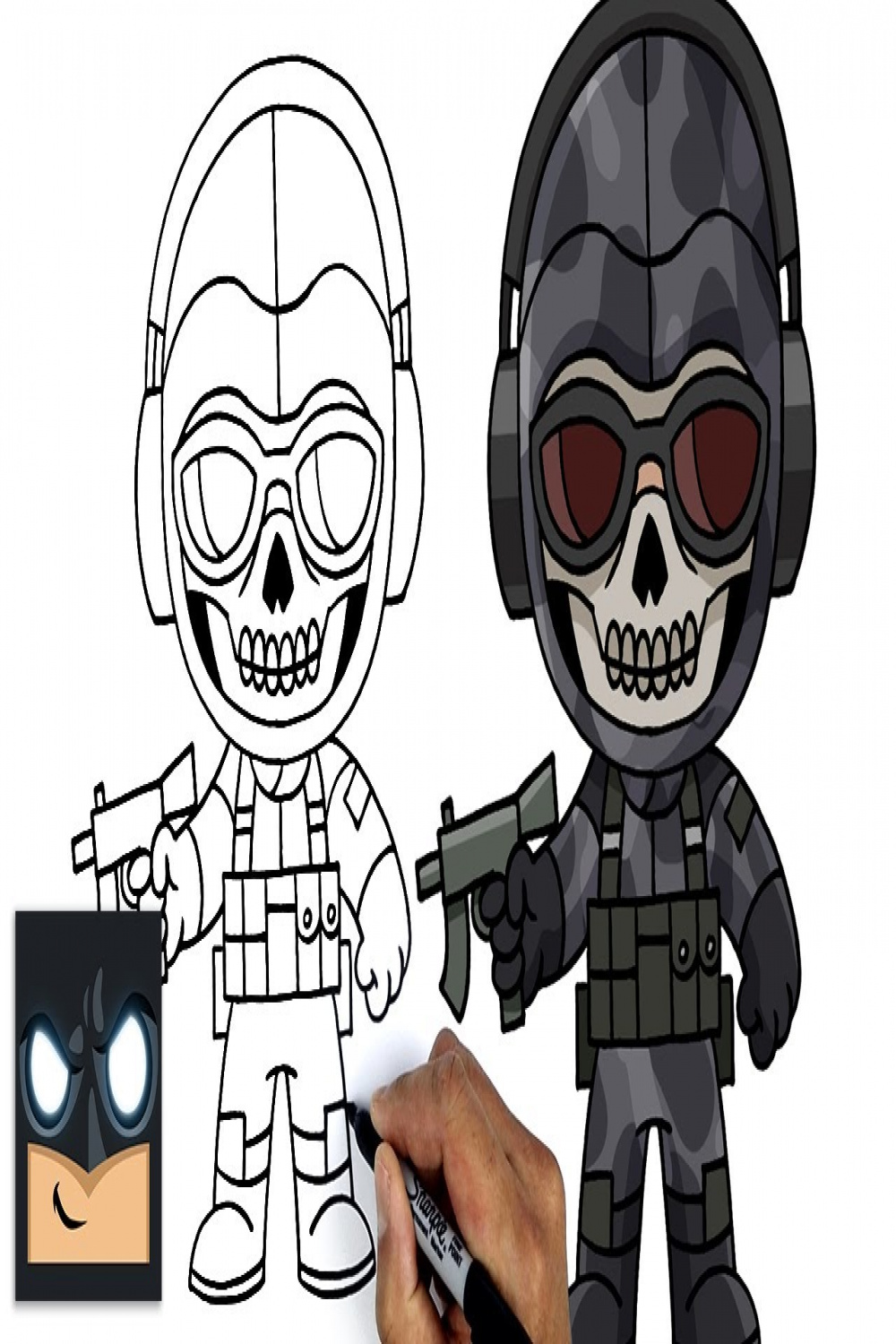How To Draw CALL OF DUTY  GHOST