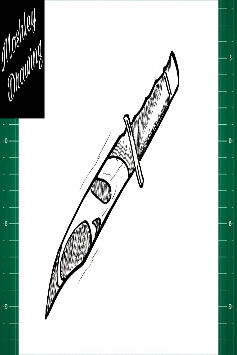 How to Draw Ghostface Knife