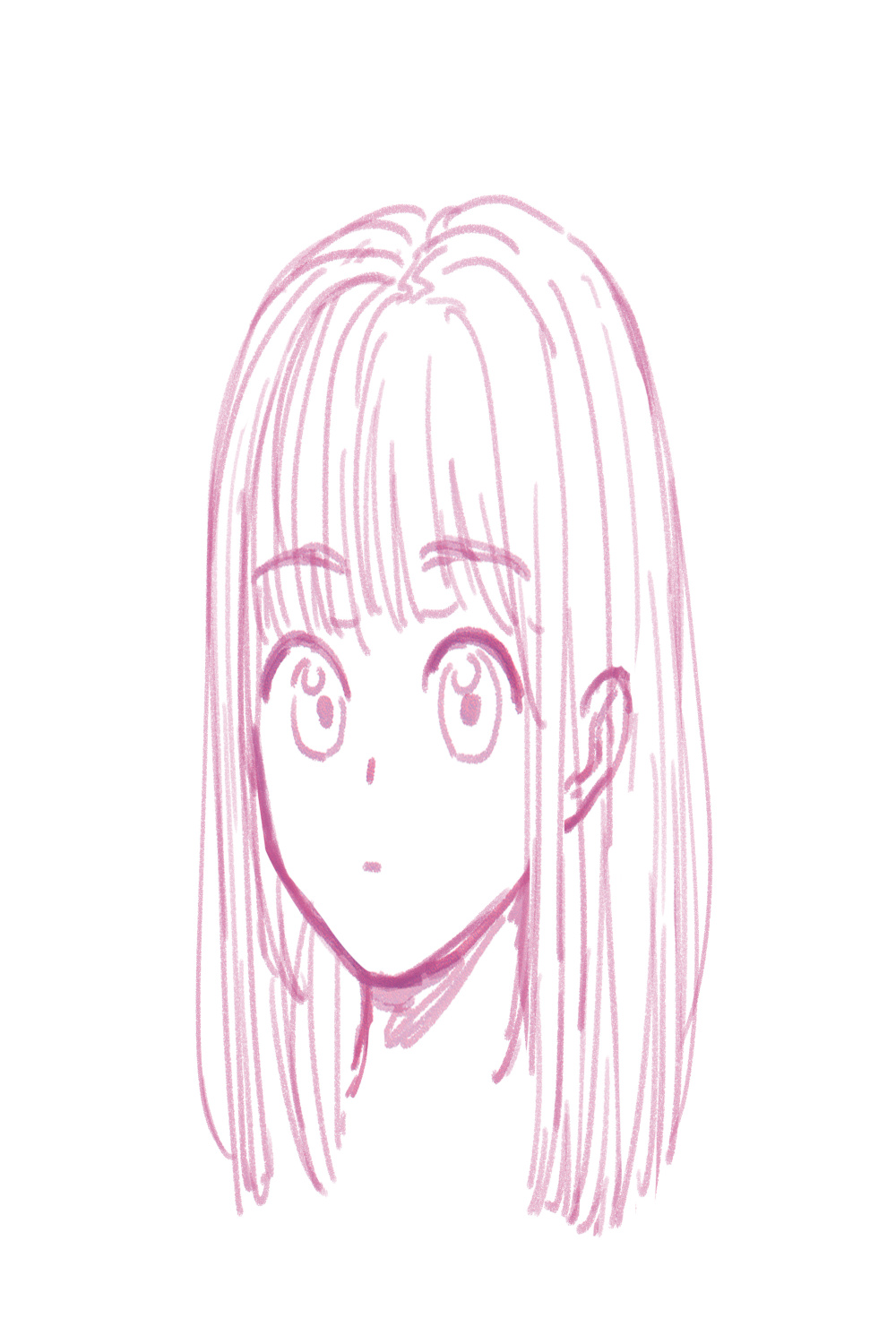 How to draw hair “Foundation preparation #” by GGRG - Make