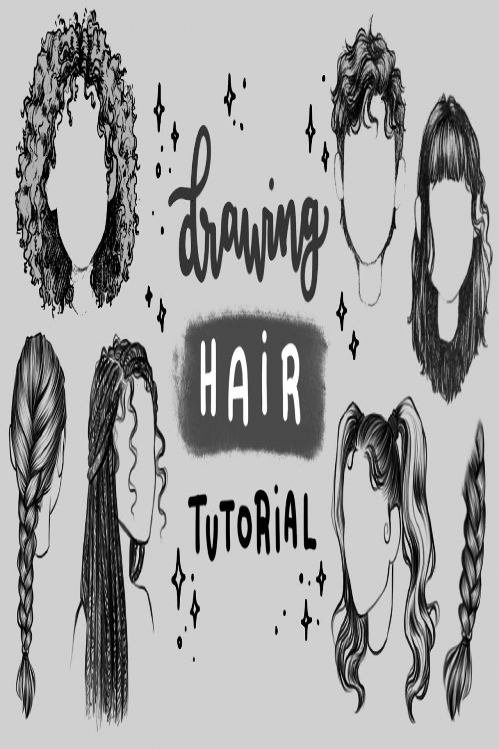 How To Draw Hair  Tutorial