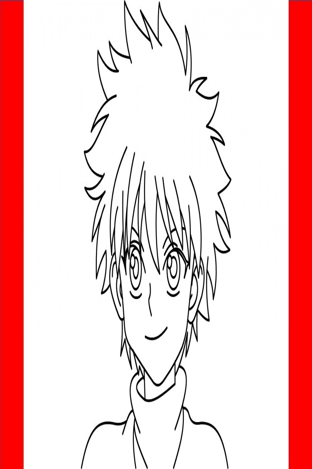 How To Draw Killua From Hunter X Hunter - Step By Step Drawing