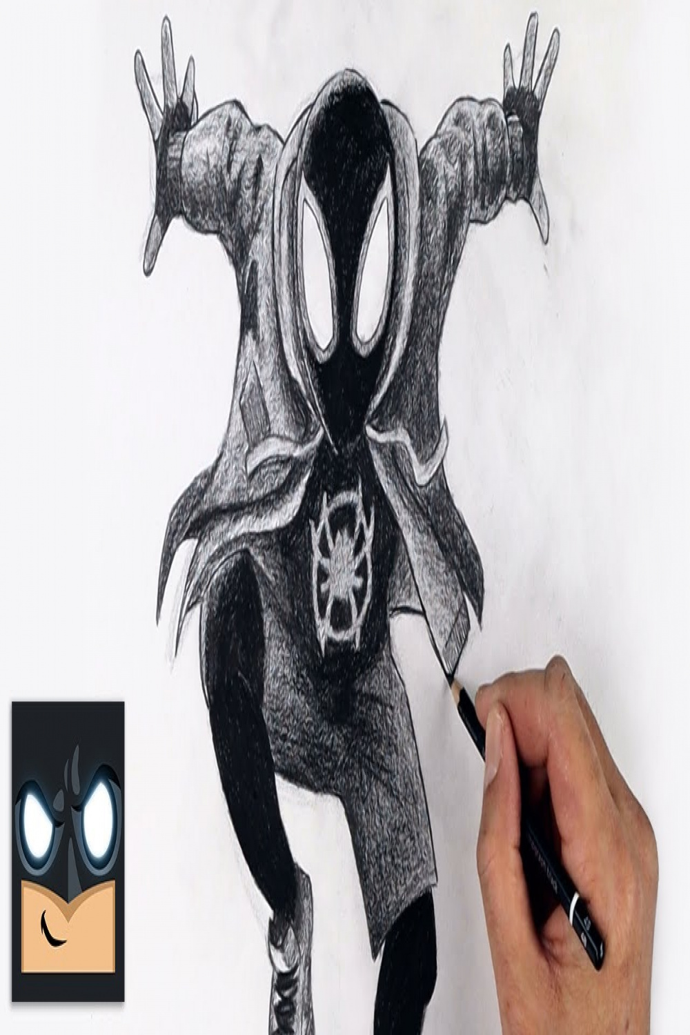 How To Draw Miles Morales  YouTube Studio Sketch Tutorial