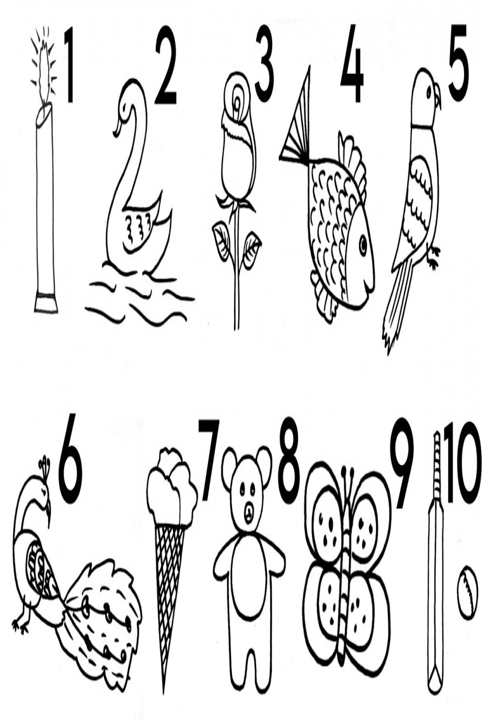How To Draw Pictures Using Numbers  Simple Drawing Ideas For Beginners.
