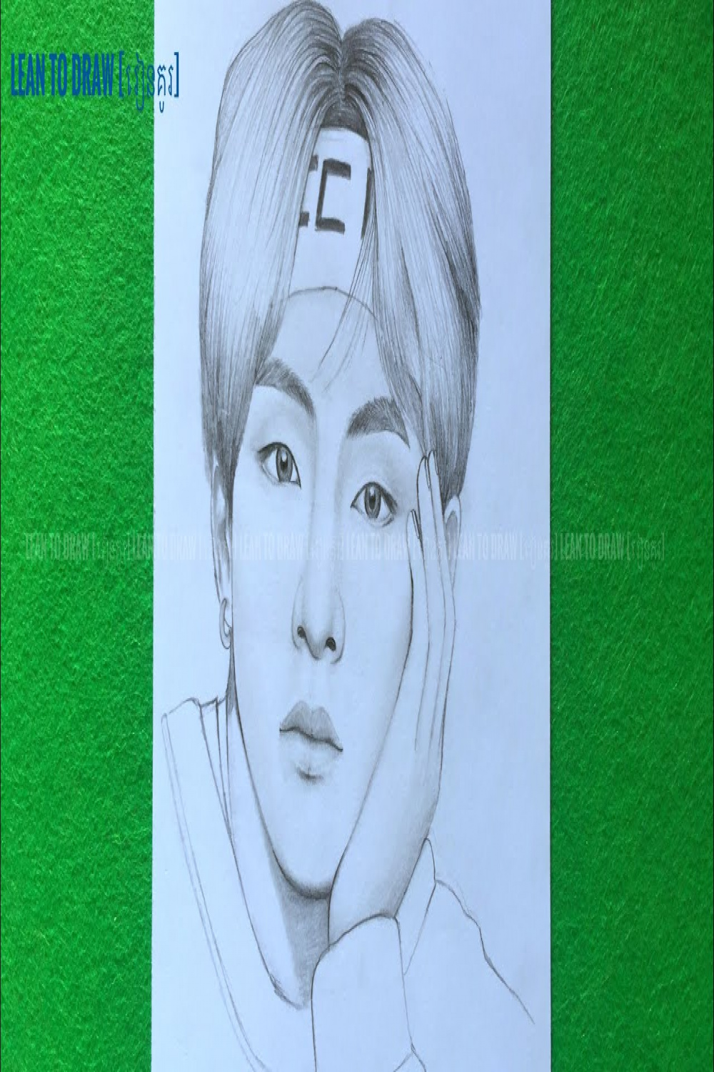 How to draw V BTS  Kim taehyung pencil skech step by step  pencil  drawing for beginner  រៀនគូរ